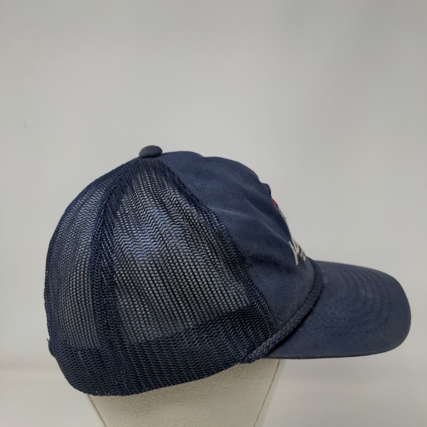 Hall Plumbing Snapback Mesh Back Rope Trucker Hat Blue OSFA Embroidered