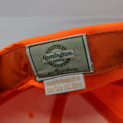 Remington Baseball Cap Orange One Size Idaho Elk Camp 2004 Hunting Safety Hat