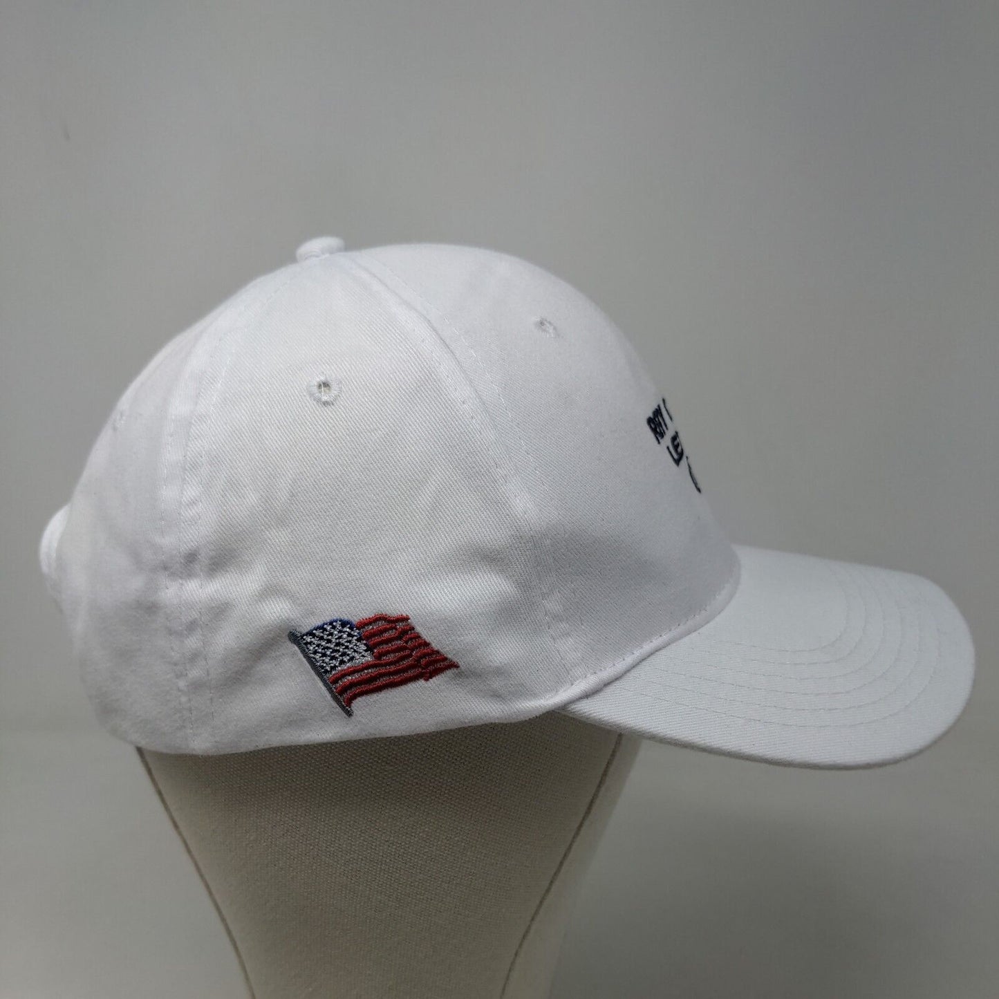 Ray Catena Lexus Men's Strapback Hat White OSFM Embroidered Logo PolyCotton