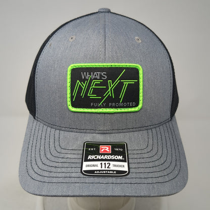 What's Next Fully Promoted Trucker Hat Gray One Size Adjustable Richardson