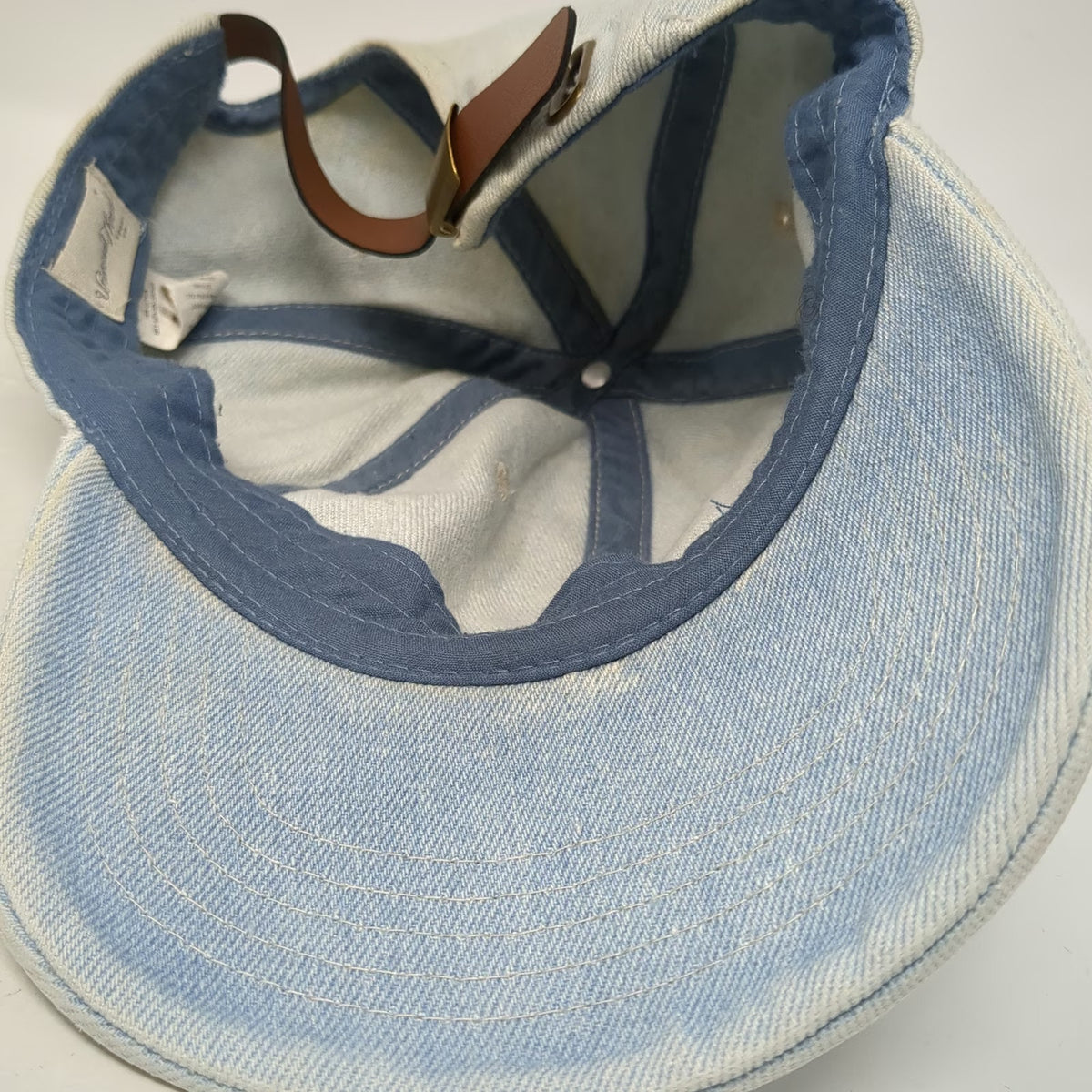 Universal Thread Baseball Cap Blue One Size Denim Slideback Unstructured Hat