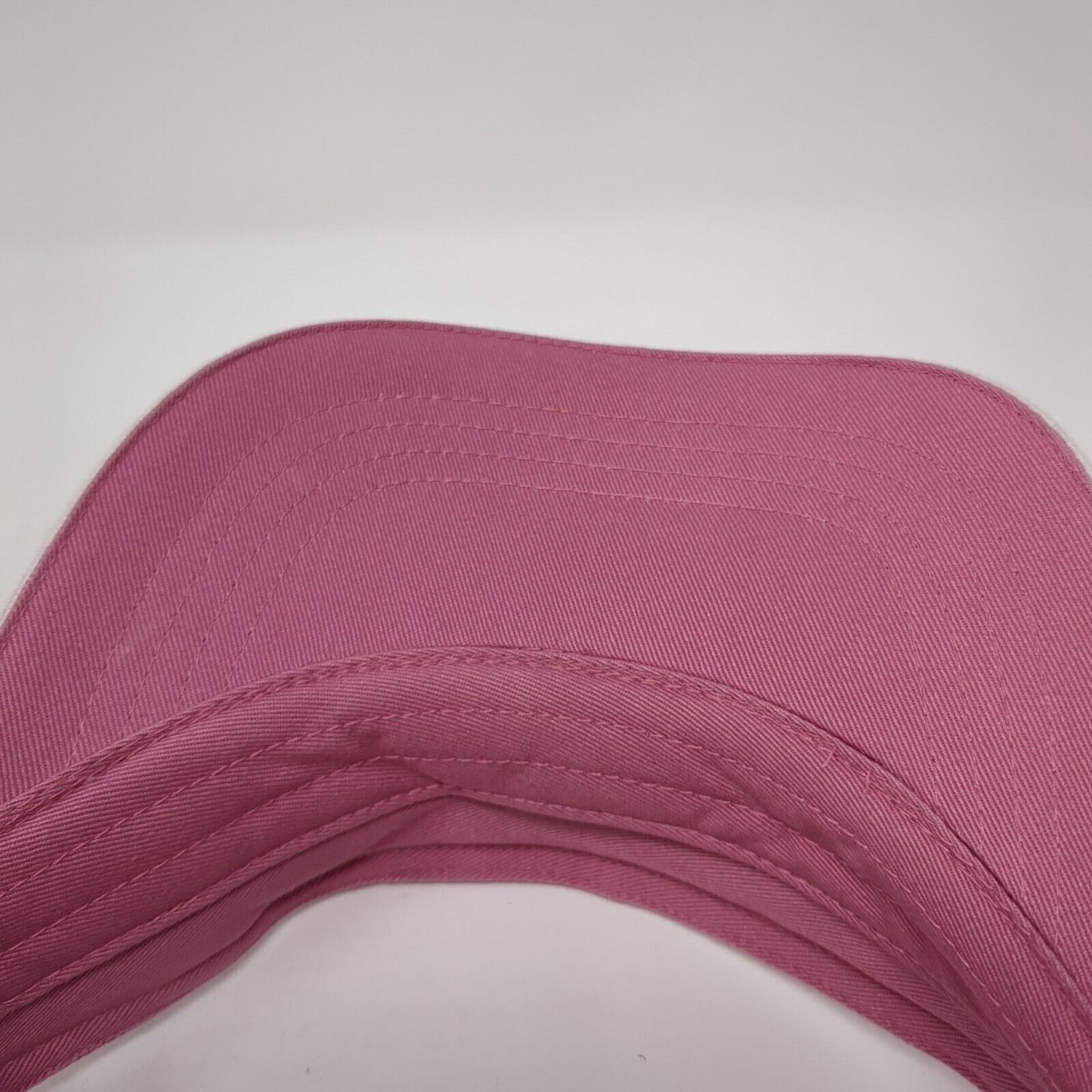 Unbranded Strapback Sun Visor Hat Pink One Size Adjustable Blank