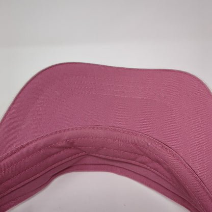 Unbranded Strapback Sun Visor Hat Pink One Size Adjustable Blank