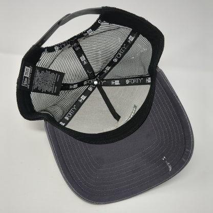 Happy Trails Snapback Trucker Hat Gray One Size Mesh Back New Era