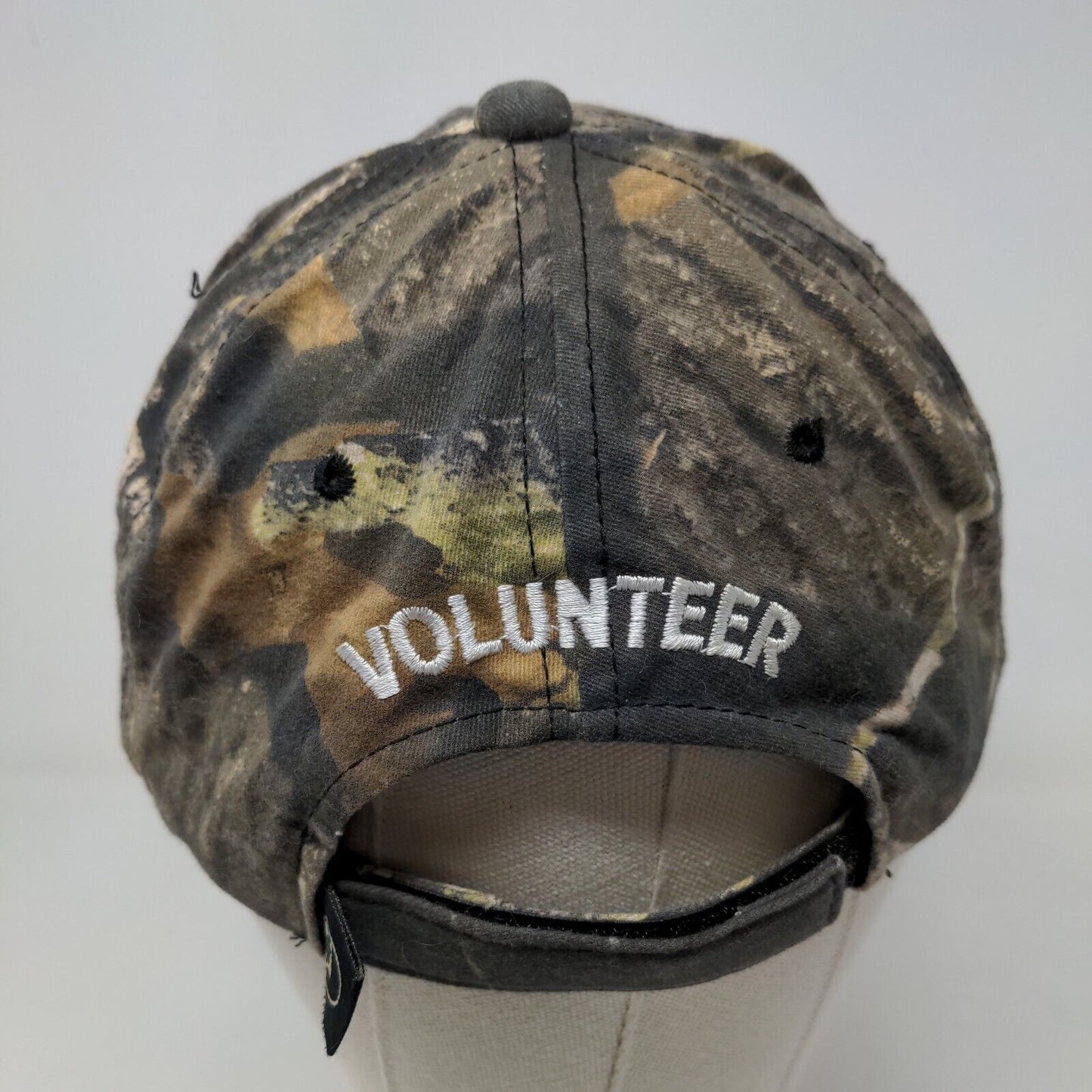 Port Authority Men's Strapback Camo Hat Owl Brook Hunter Education Logo