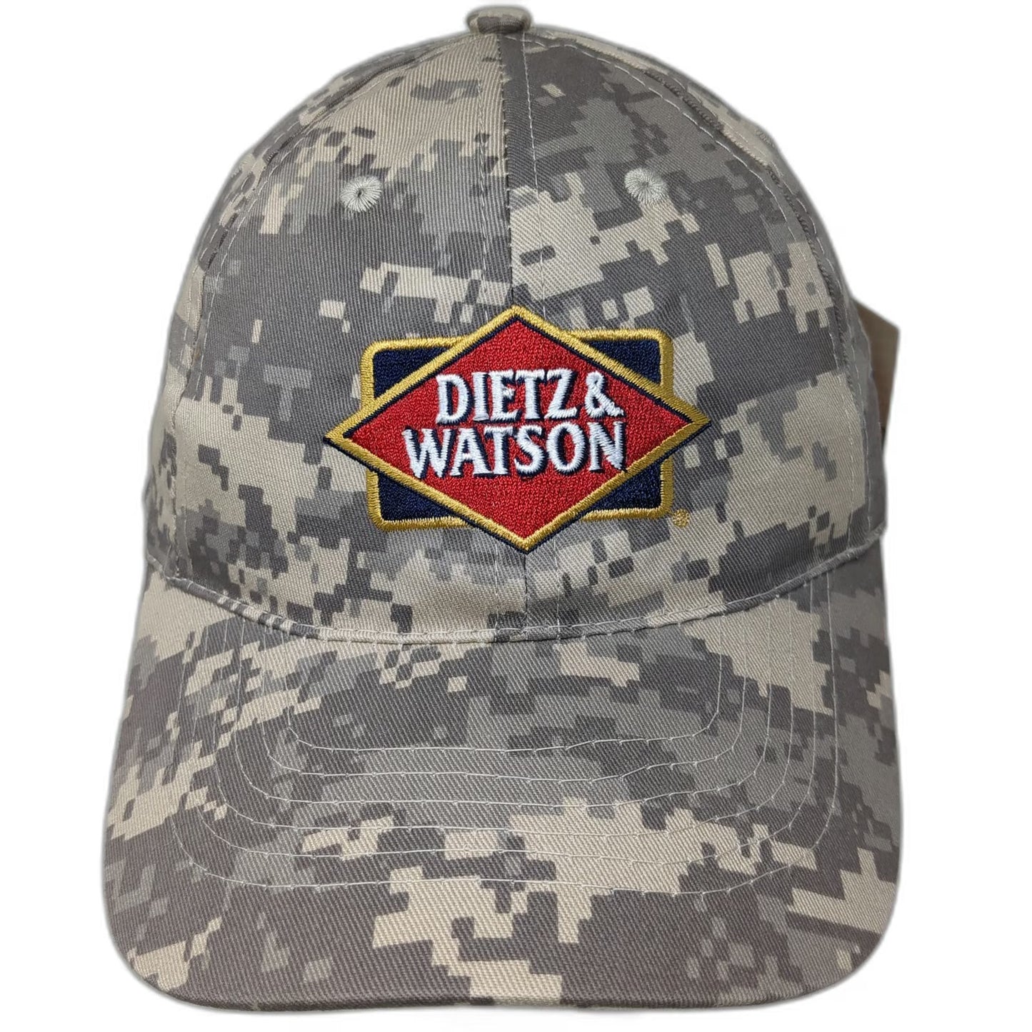Apollo Dietz & Watson Digital Camo Hat Gray Baseball Cap OS USA Flag Embroidered