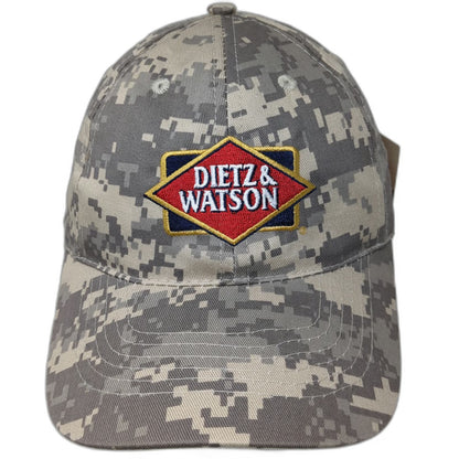 Apollo Dietz & Watson Digital Camo Hat Gray Baseball Cap OS USA Flag Embroidered
