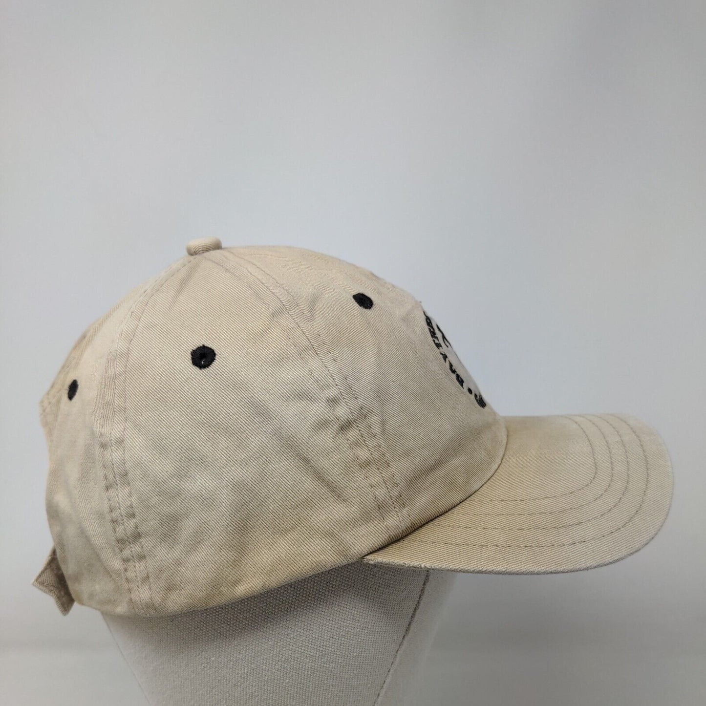 Bay Tree National Golf Links Staff Strapback Hat Tan One Size Embroidered