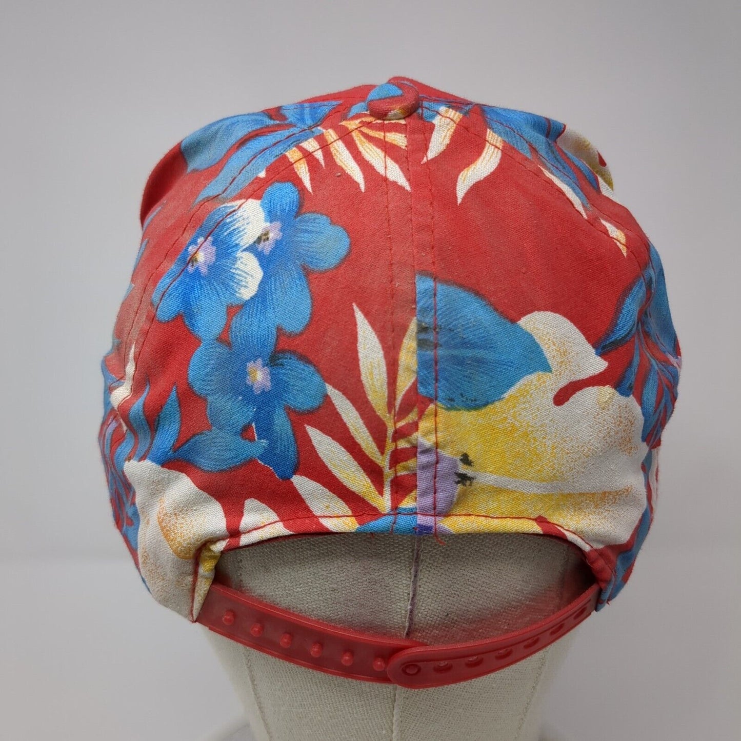 Rally Snapback Hat Multi One Size Adjustable Embroidered Floral Print Cotton