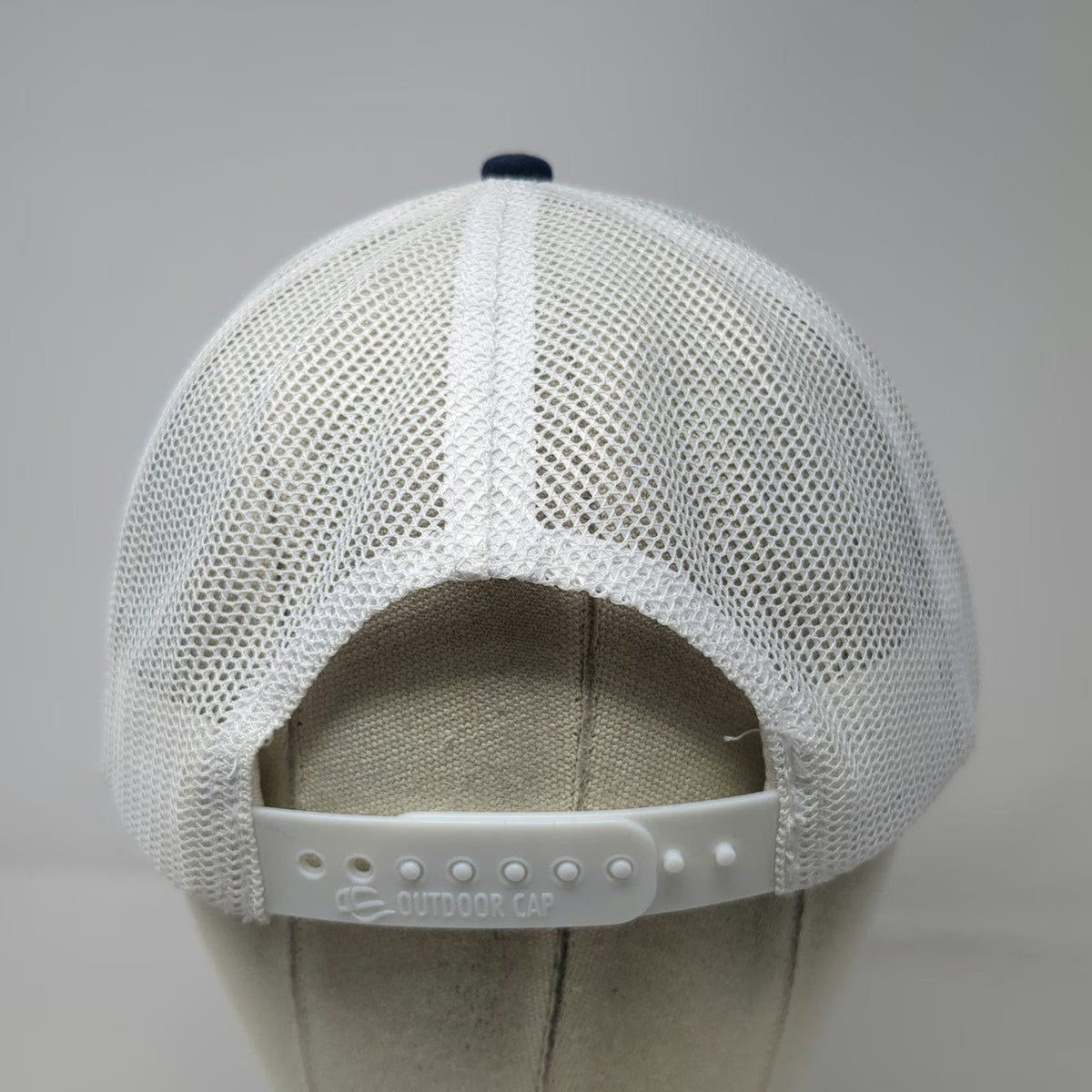 Outdoor Cap Trucker Hat Blue OSFM FF1 Shield Logo Mesh Back Snapback Red White