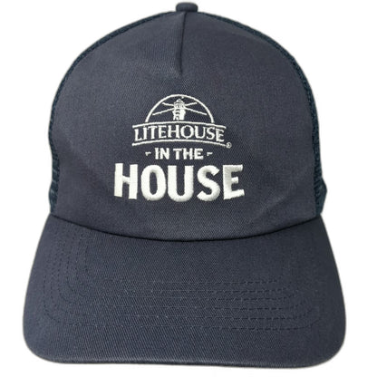 Trucker Hat Blue OSFM Snapback Mesh Back Litehouse Lighthouse In The House Hat
