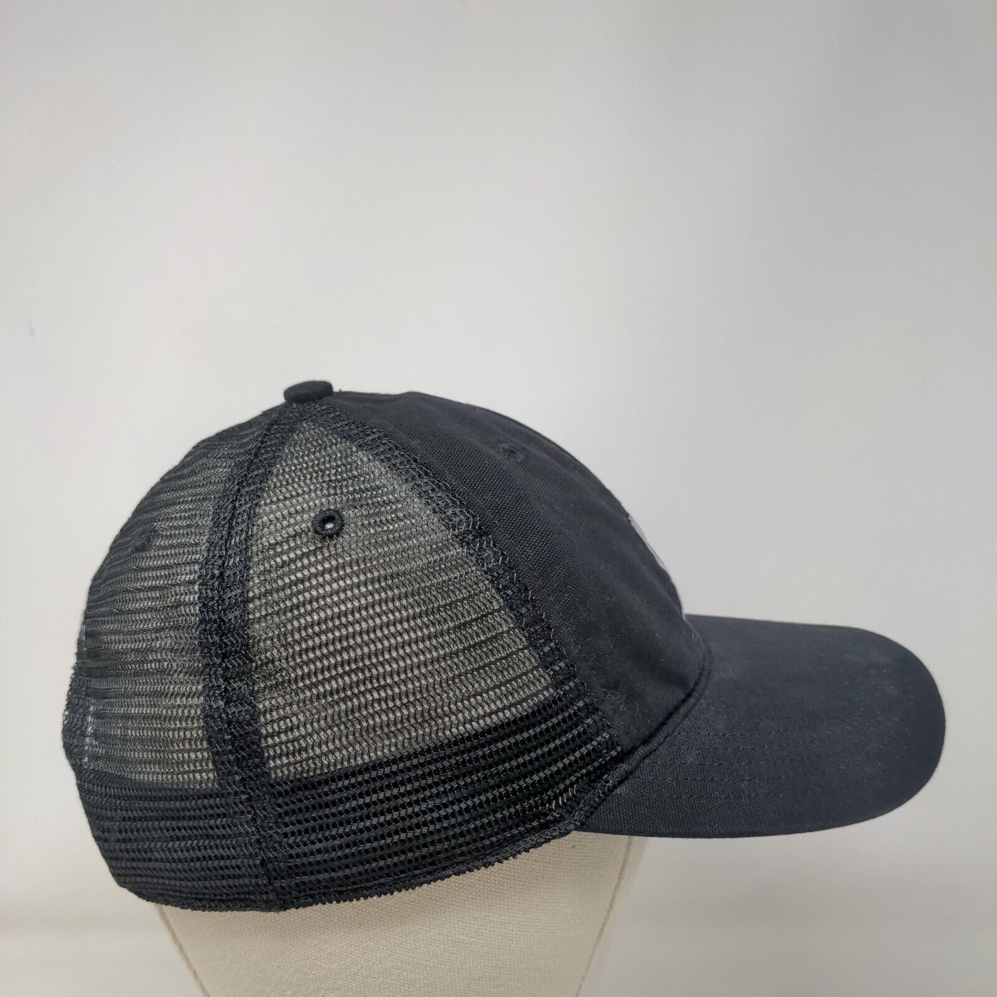 Carhartt Snapback Mesh Back Trucker Hat Black OSFA Adjustable 6 Panel