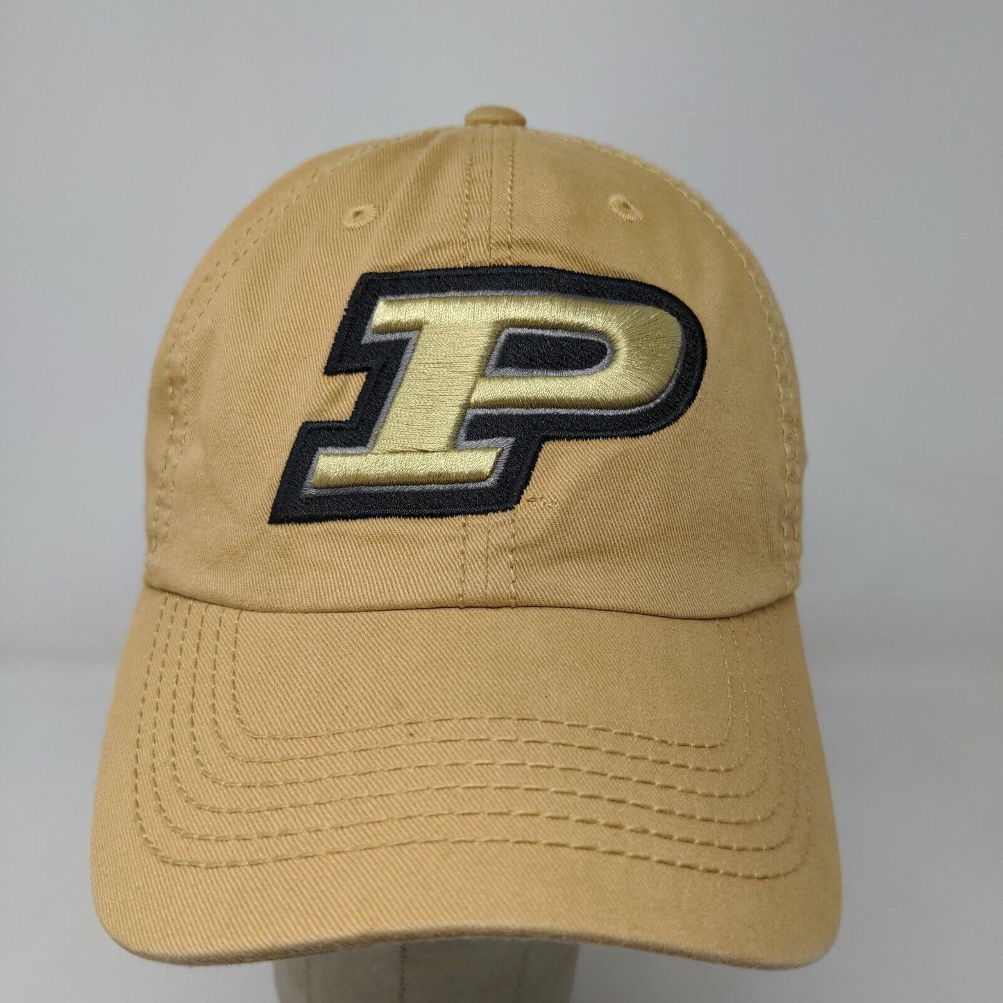 Top of the World Men's Slideback Hat Tan Purdue Boilermakers Embroidered Logo