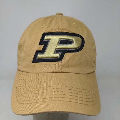 Top of the World Men's Slideback Hat Tan Purdue Boilermakers Embroidered Logo