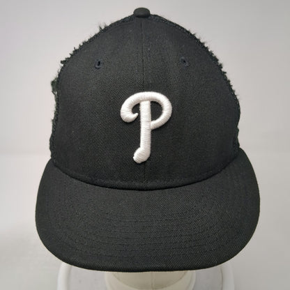 Philadelphia Phillies MLB New Era Trucker Hat Black One Size Mesh Snapback Flat