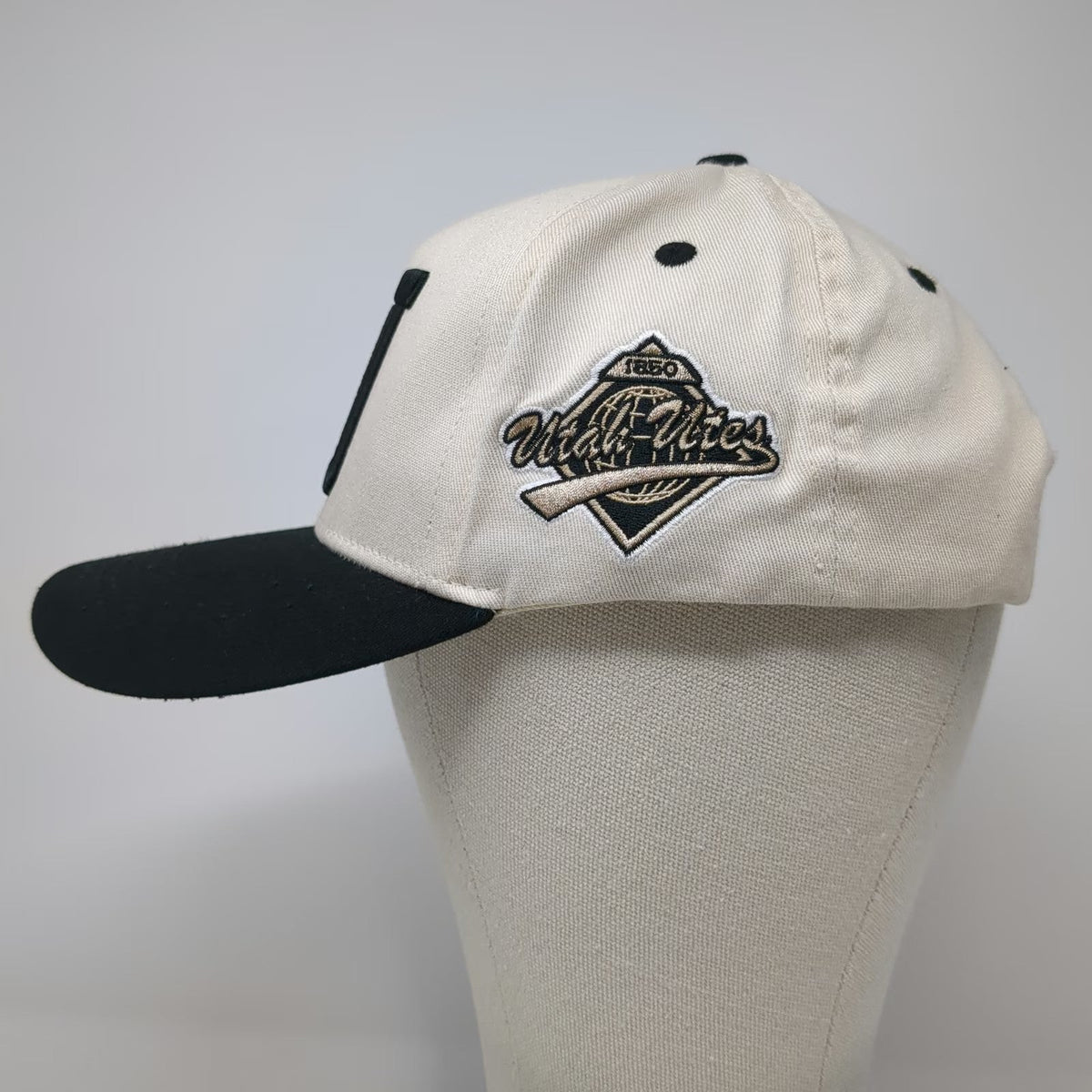 Woodn Grail 5 Panel Beige Hat One Size Snapback Utah Utes The U Embroidery