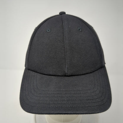 Athleta Slideback Hat Black One Size Adjustable Embroidered Vented Holes 6 Panel