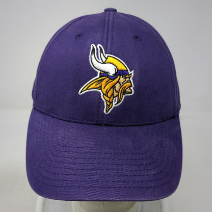 Minnesota Vikings NFL Team Apparel Hat Purple OSFM Strapback Embroidered Logo