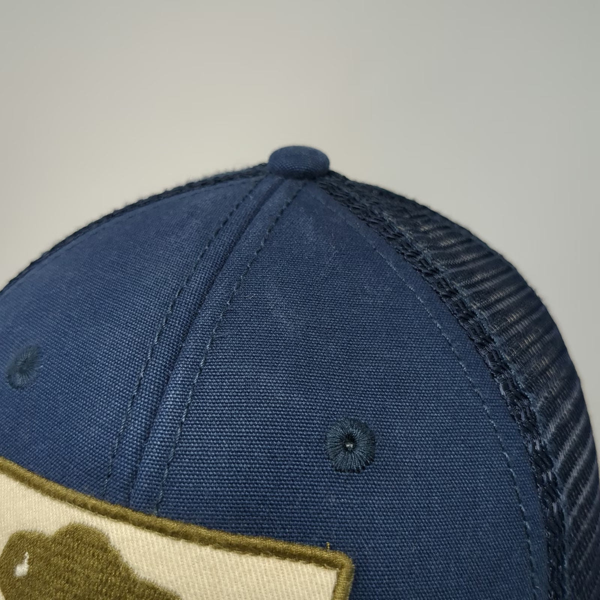 The North Face Trucker Hat Blue One Size Bison Patch Mesh Snapback Adventure