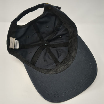 Universal Thread Slideback Hat Black One Size Adjustable Solid 6 Panel