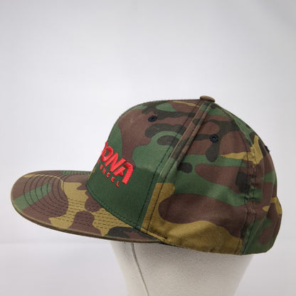 Sedona Tire And Wheel Snapback Hat Camouflage One Size Embroidered