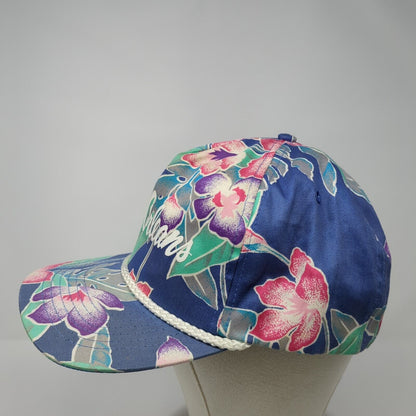 New Orleans Snapback Hat Multicolor OS Adjustable Floral Print Rope San Sun