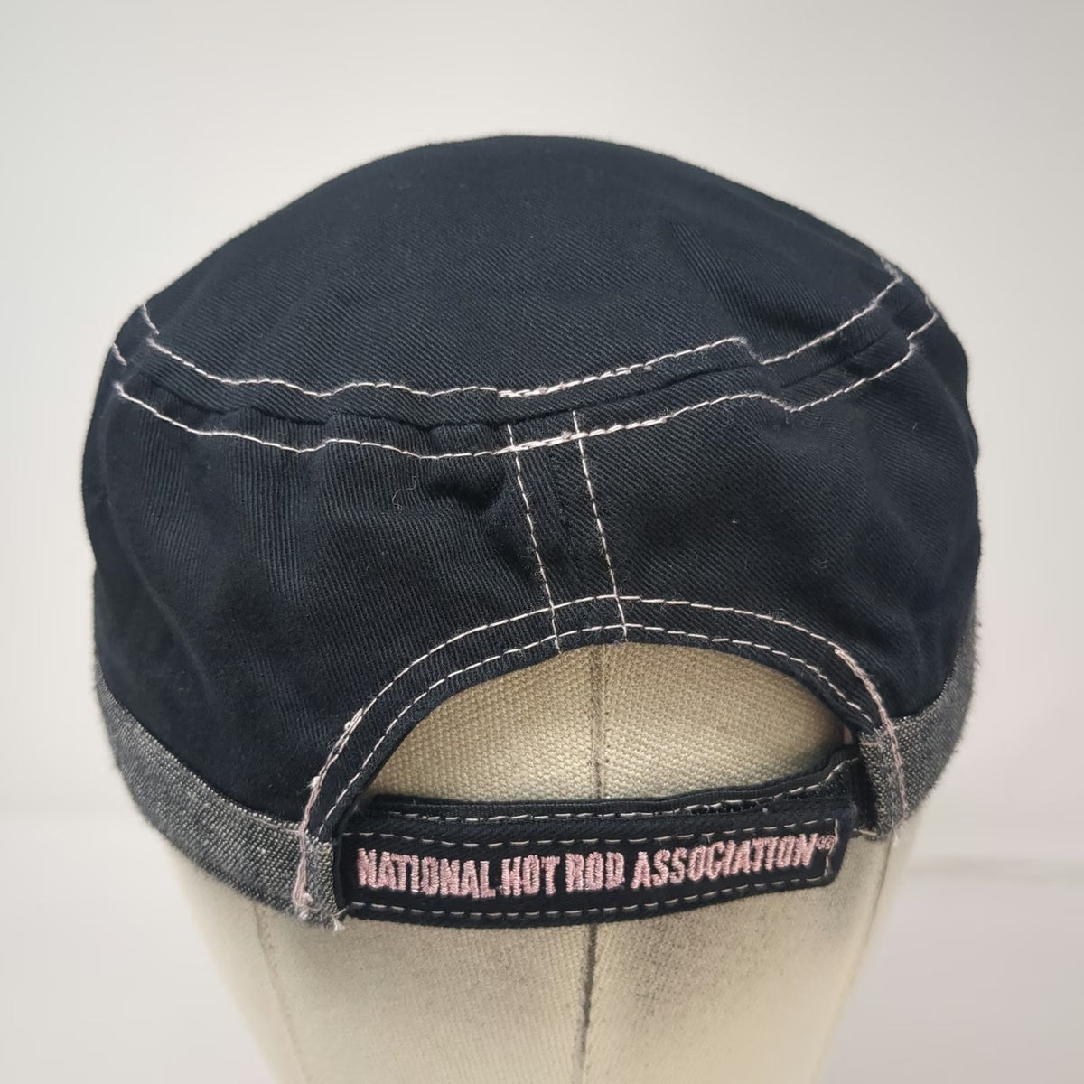 Main Gate NHRA Army Cap Black One Size Distressed Heart National Hot Rod Assoc