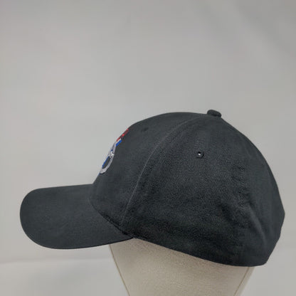 Mustang 40th Strapback Hat Black OSFA Adjustable Embroidered Headmaster
