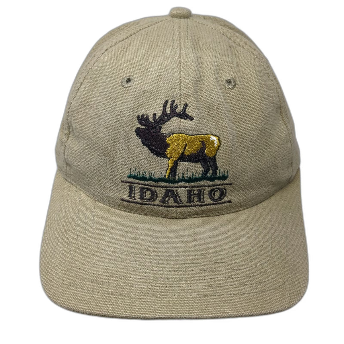 Smith-Western Idaho Elk Brown Baseball Cap One Size Slideback Embroidered Hat