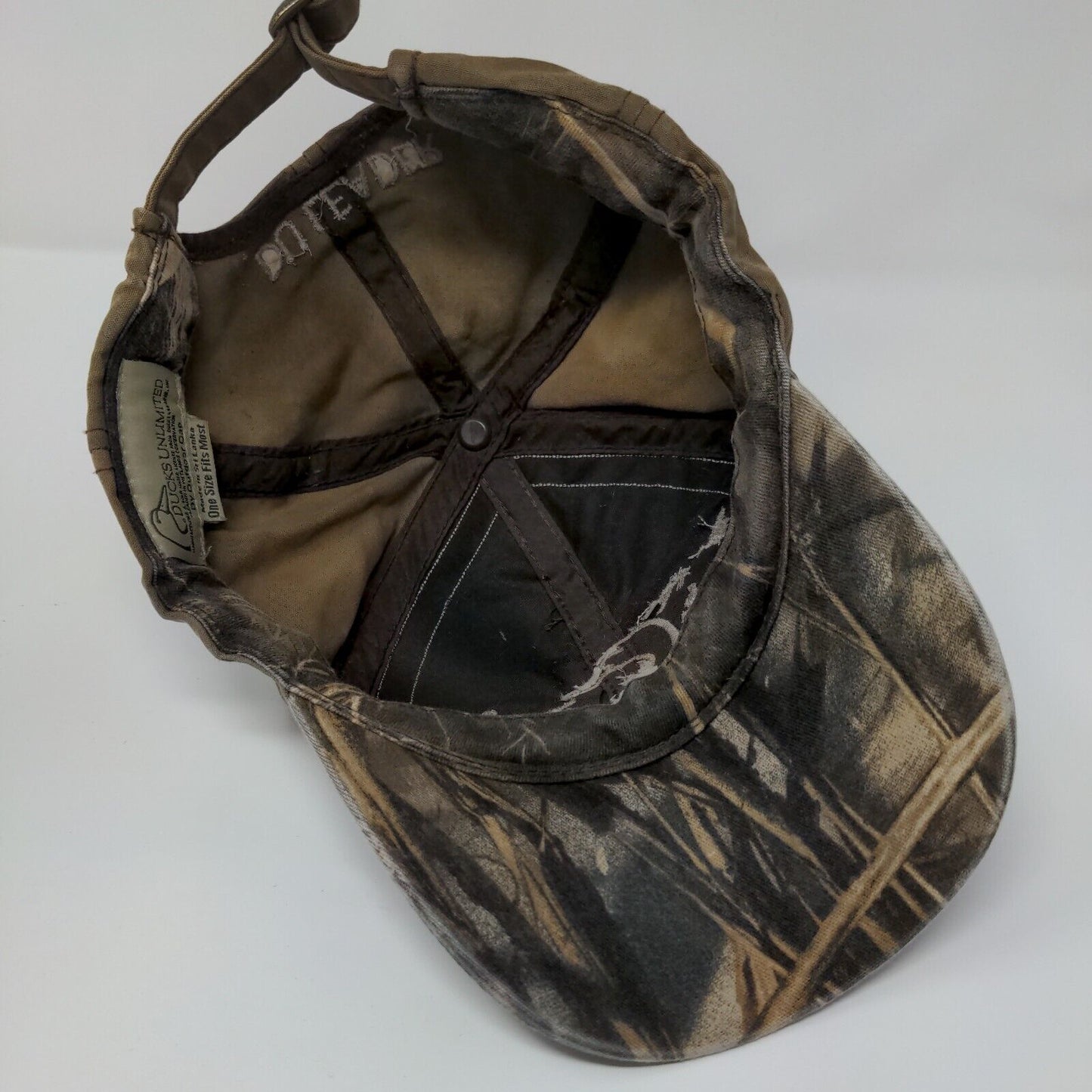 Ducks Unlimited Slideback Hat Brown OSFM Embroidered DU Leader
