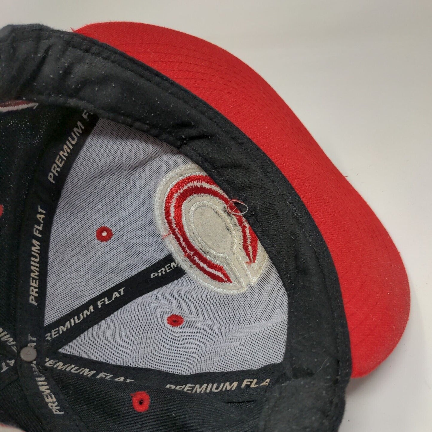 Cincinnati Reds Snapback Hat Black Red MLB Embroidered Big Logo Spell Out MLB