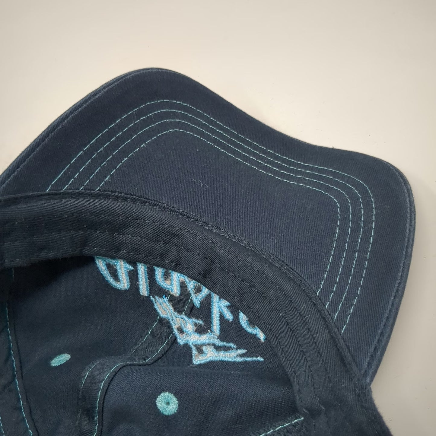 Prairie Mountain Alaska Last Frontier Blue One Size Baseball Cap Hat Slideback