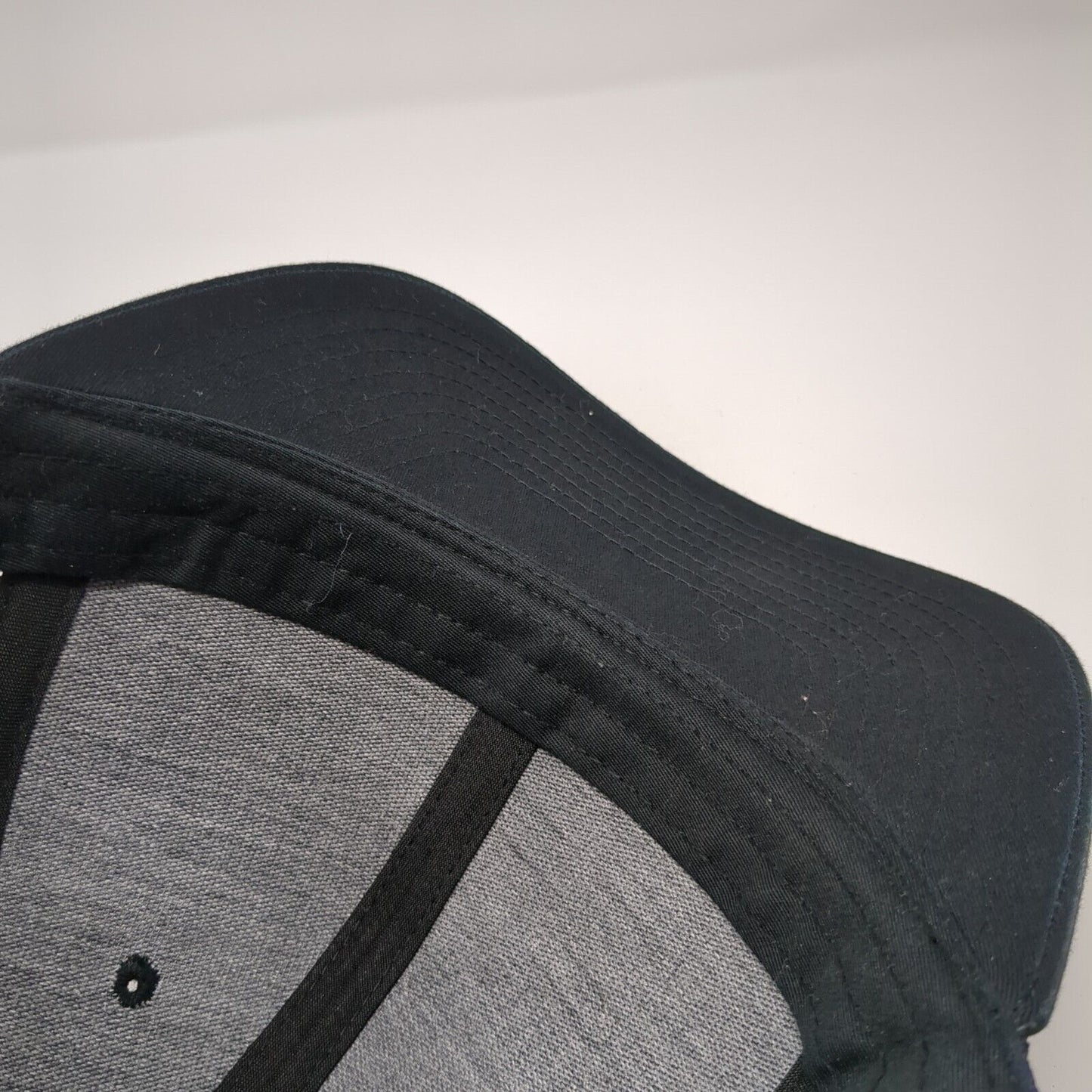 PD Idaho Snapback Trucker Hat Black One Size Adjustable Mesh Back Richardson