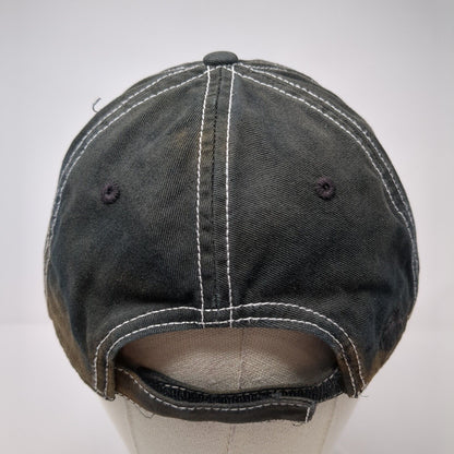 Plantation Country Club Strapback Hat Black One Size Adjustable Ivory