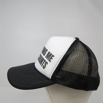 Quit Asking Me For Discounts Snapback Trucker Hat Black One Size Otto