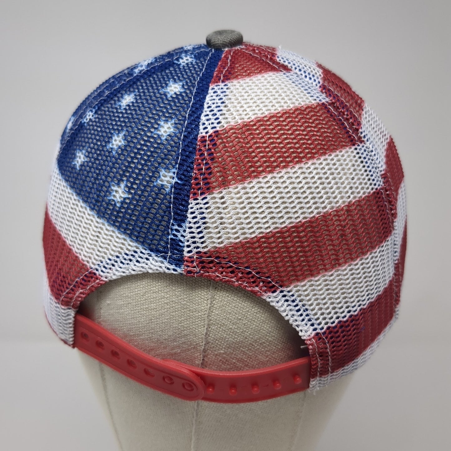 Ford Built Tough Trucker Hat Multicolor One Size Adjustable Mesh Back Patriotic