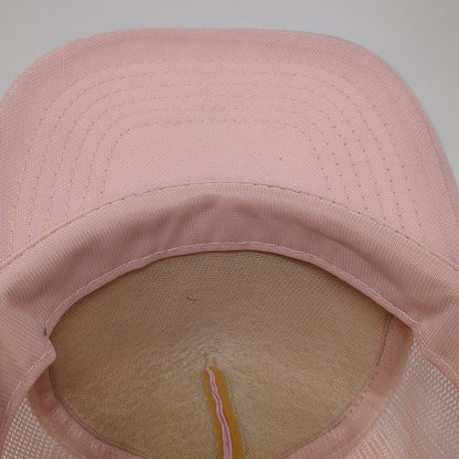 Foxy Granny Snapback Rope Trucker Hat Pink Large Mesh Back Sportcap