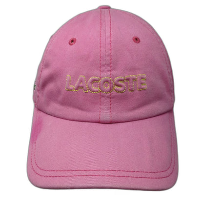 Lacoste Baseball Cap Pink One Size Strapback Since 1933 Crocodile Logo hat