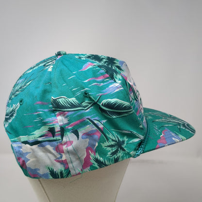 Coolflex KeyBank 5 Panel Green One Size Tropical Palm Tree Rope Snapback Hat