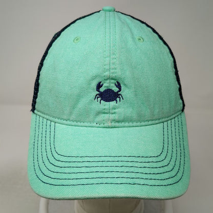 Legacy Trucker Hat Blue One Size Crab Embroidery Mesh Back Snapback Curved Brim