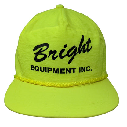 AmaPro Men's Snapback Hat Neon Green OSFA Graphic Bright Equipment Logo Vintage