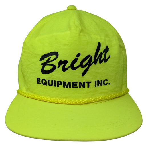 AmaPro Men's Snapback Hat Neon Green OSFA Graphic Bright Equipment Logo Vintage