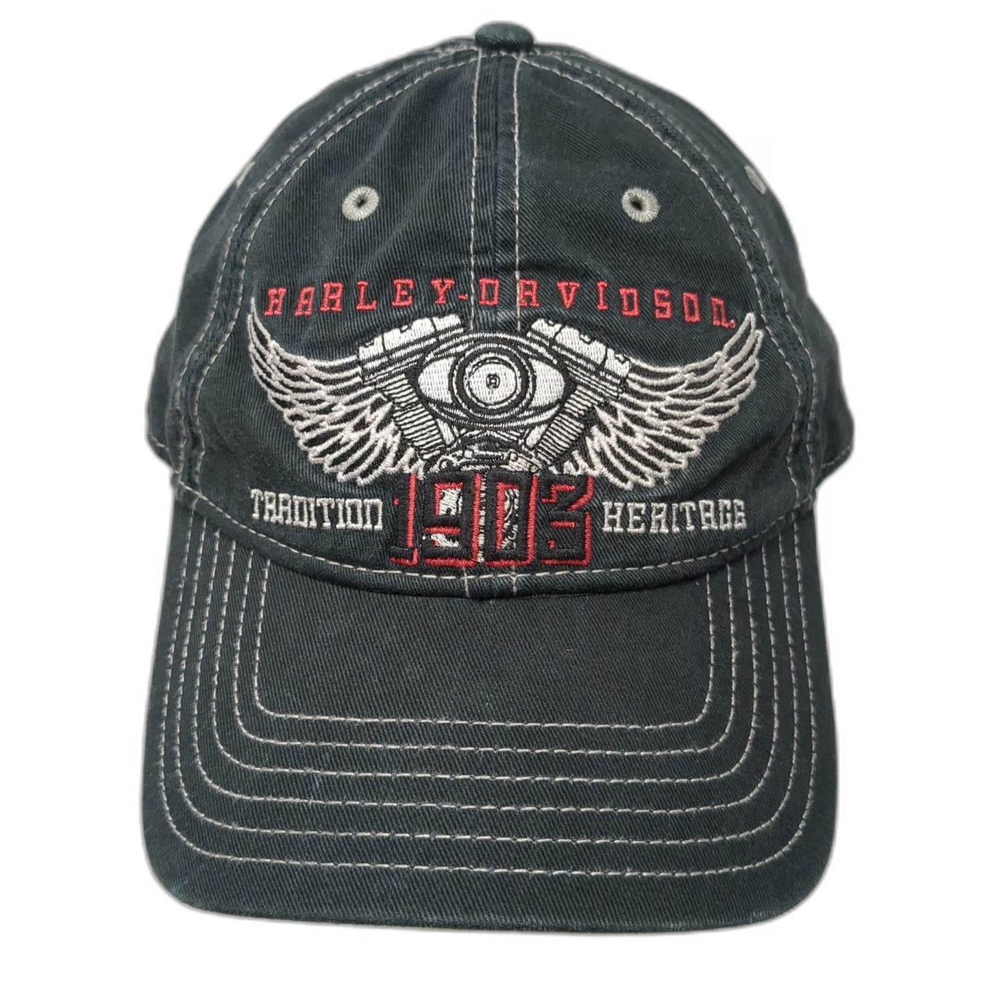 Harley-Davidson Baseball Cap Black One Size Tradition 1903 Heritage Contrast Hat