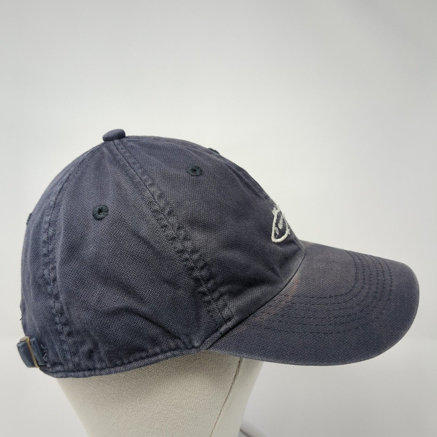 Fish Slideback Hat Blue One Size Adjustable Embroidered Life Is Good