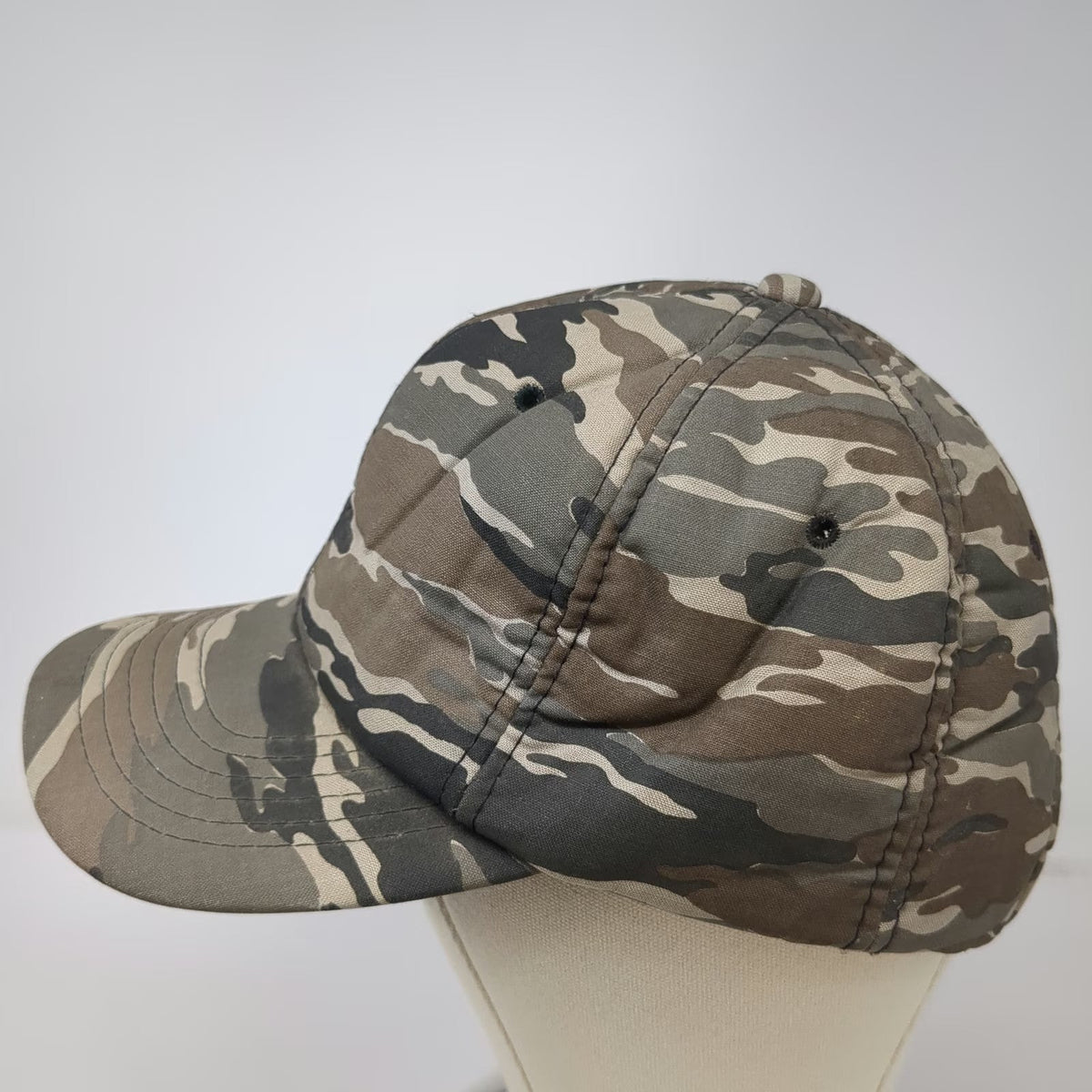 AJ Headwear Snapback Green Tiger Stripe Camo Hat One Size Structured 6 Panel