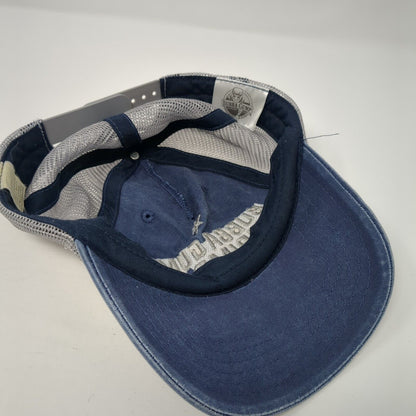 Bubba Gump Shrimp Co. Snapback Trucker Hat Blue One Size Adjustable Mesh Back