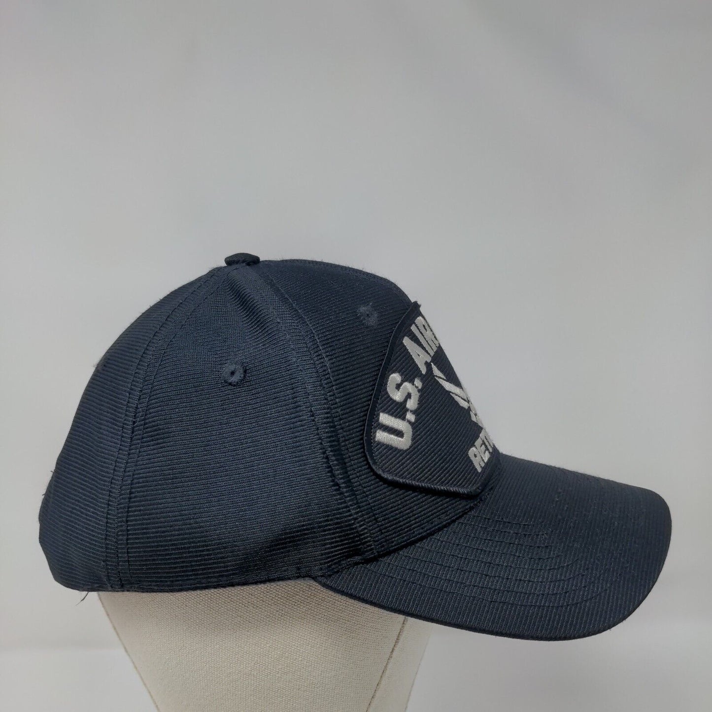 US Air Force Retired Snapback Hat Blue One Size Adjustable 6 Panel