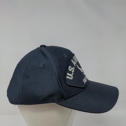 US Air Force Retired Snapback Hat Blue One Size Adjustable 6 Panel