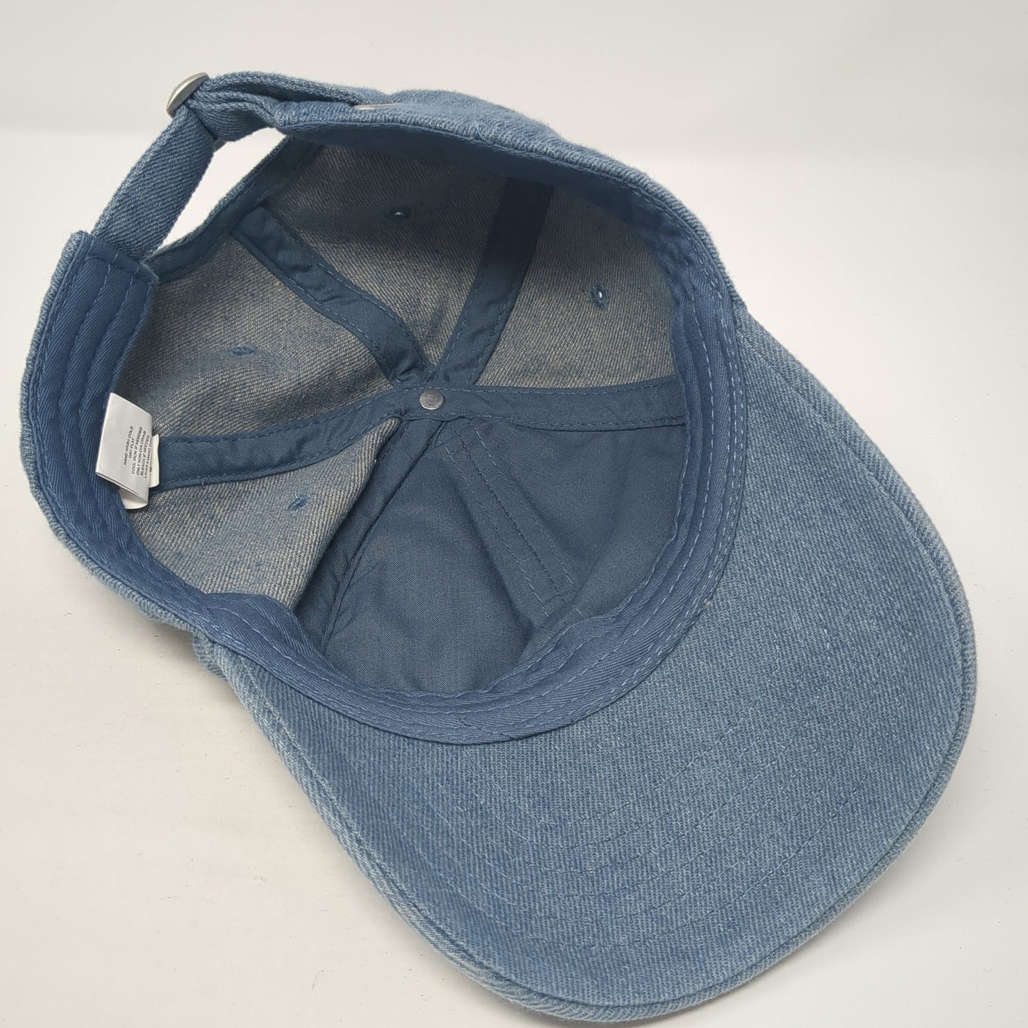 Unbranded Slideback Baseball Cap Blue One Size Adjustable 6 Panel Blank