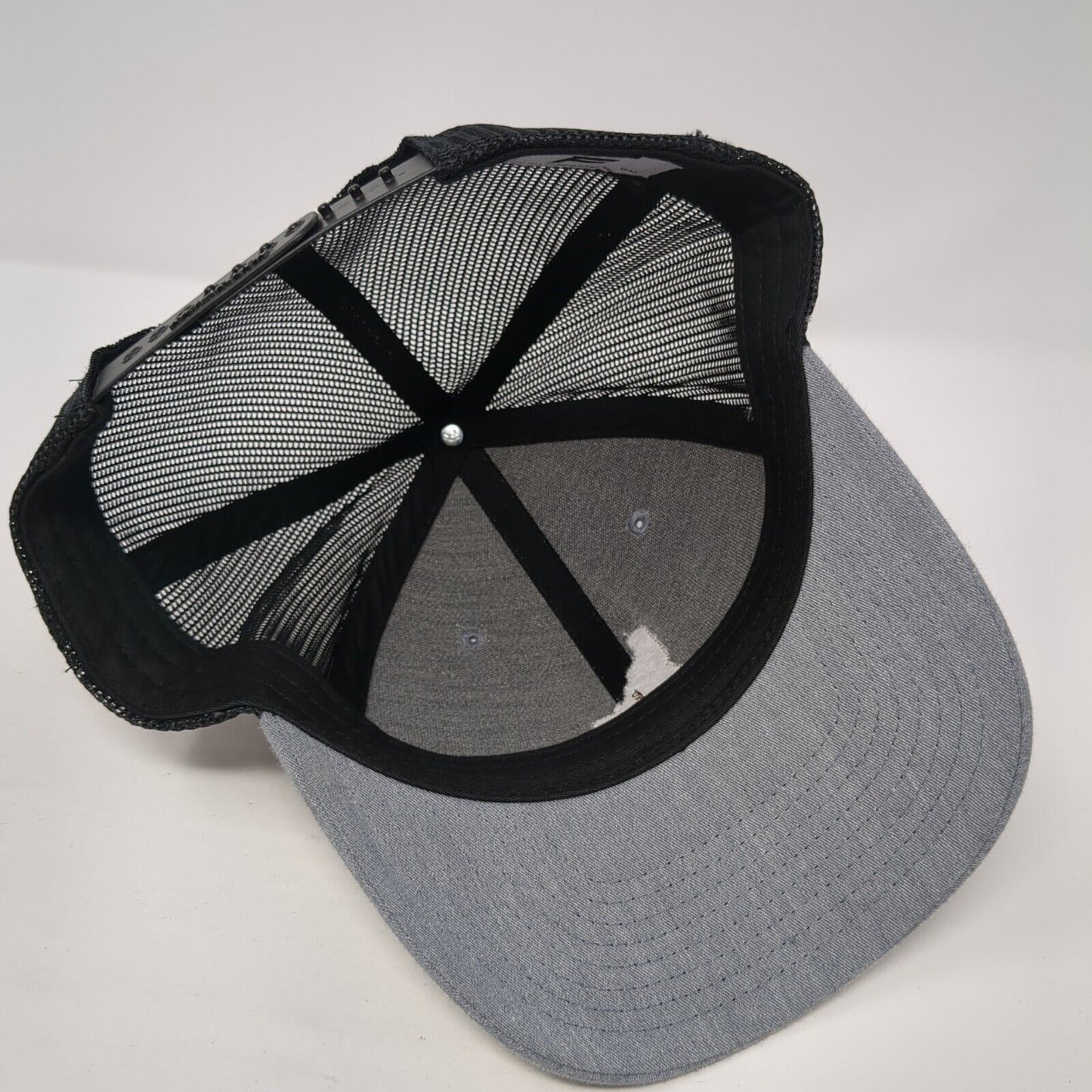 Idaho Snapback Trucker Hat Gray One Size Adjustable Mesh Back Fisherstech